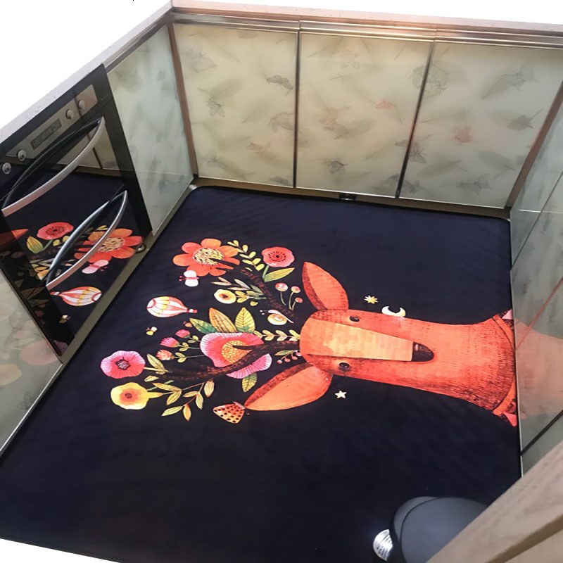 厨房地毯满铺长条吸水防油可机洗防滑垫家用飘窗卧室床边地垫耐脏