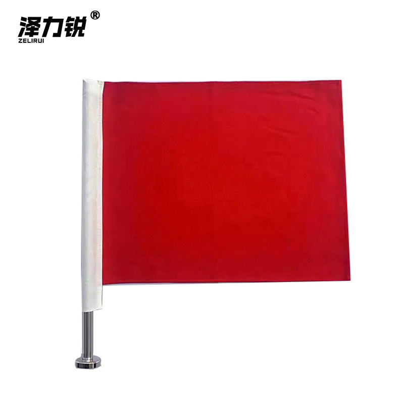 泽力锐 旗杆 不锈钢磁铁带红旗 20x500mm 套高清大图
