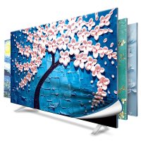 京城派 电视罩防尘罩套简约现代曲面电视机罩挂式液晶客厅46英寸50英寸 041发财树2 46-48寸(110*65cm)