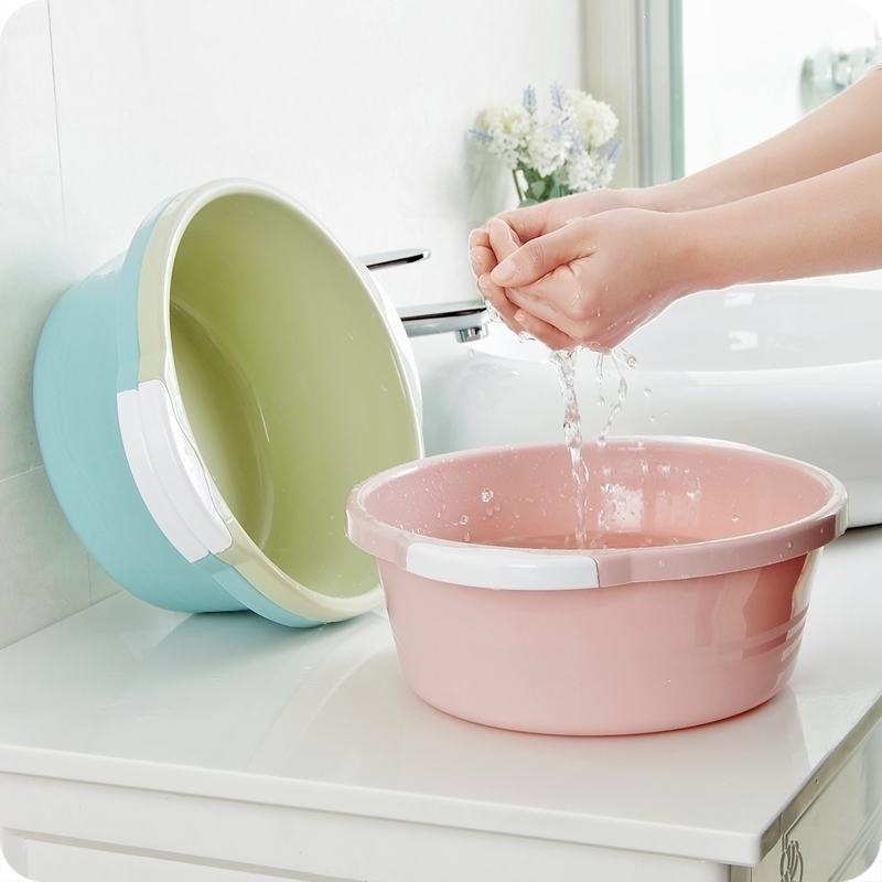 加厚家用脸盆法耐塑料大号洗脸盆儿童小盆子学生宿舍用洗衣盆洗脚水盆