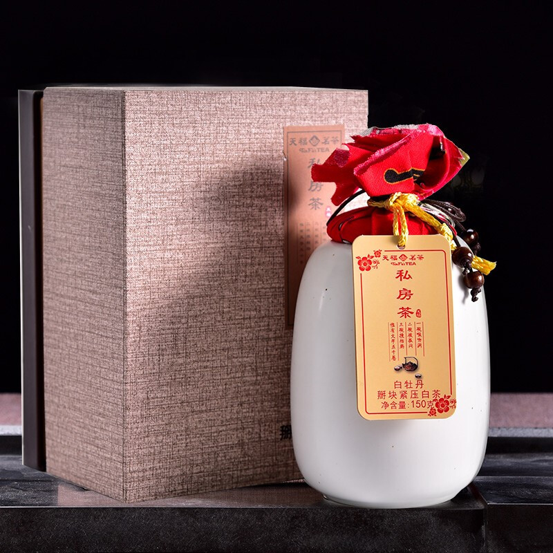 天福茗茶 私房茶 正宗福鼎白茶白牡丹茶叶散茶罐装礼盒装