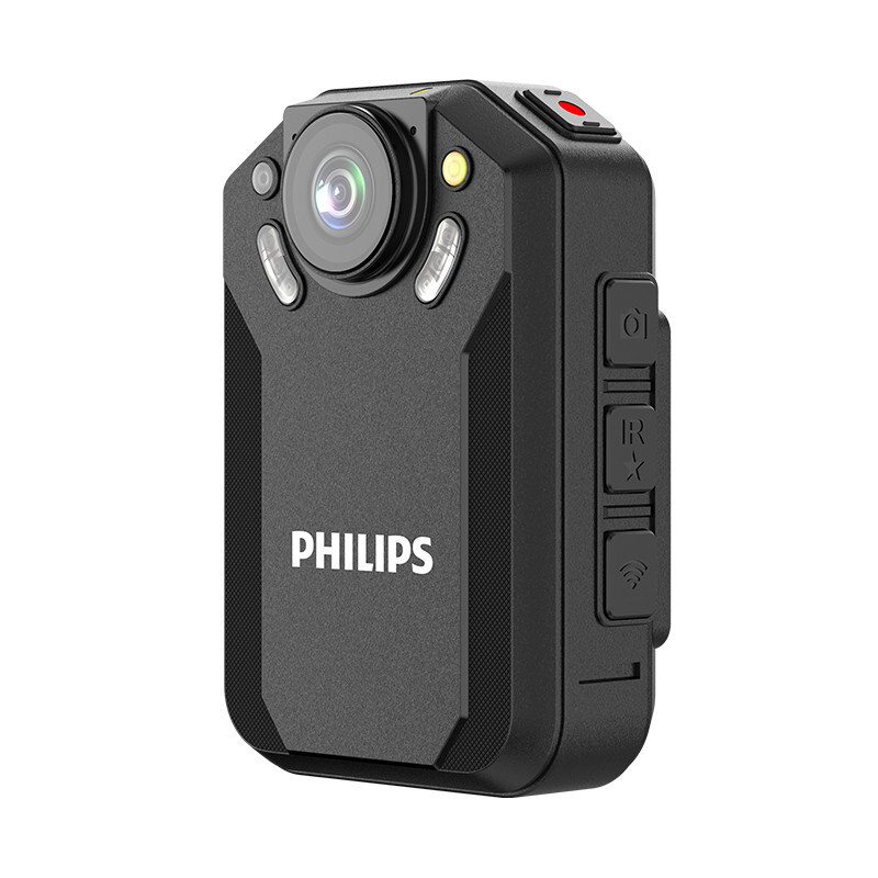 飞利浦 PHILIPS VTR-8202随身执法记录仪 2.5K高清红外夜视微型迷你摄影机 便携执法仪 WIFI手机互联