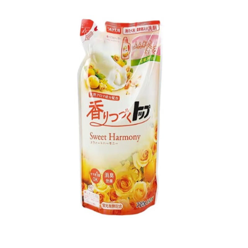狮王(Lion)日本狮王LION抗菌洗衣液香氛柔顺留香日本进口花果香替换装720g内衣婴儿童温和不刺激高清大图