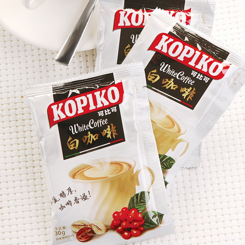 印尼进口 KOPIKO可比可白咖啡450克/盒(12+3包)办公室提神 速溶咖啡冲调饮料