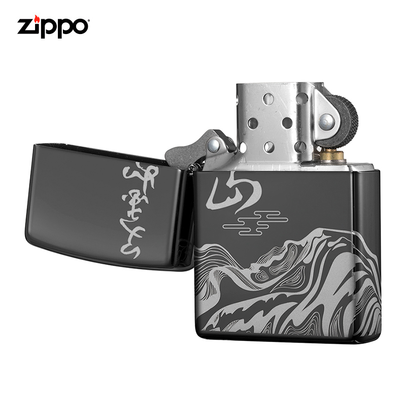 Zippo打火机美国进口防风打火机之宝煤油火机芝宝送长辈礼物父爱如山150-C-000127