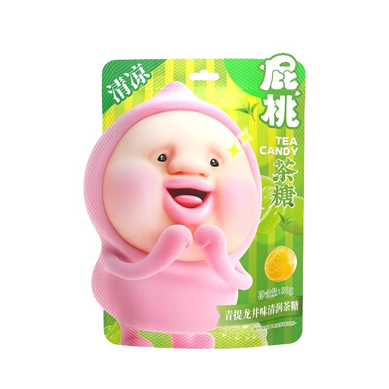 屁桃清新口气薄荷糖水果茶糖宝宝小众可爱糖果提神伴手礼网红喜糖