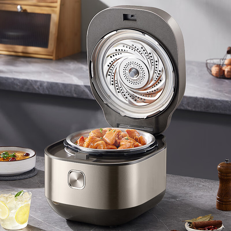 苏泊尔SY-50FH76Q电压力锅5L 精钢球釜智能鲜呼吸2200w 6分钟快手菜100秒开盖高清大图