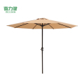 喜力健 户外休闲遮阳伞 D顶卡其色-不含底座-2.7米 把