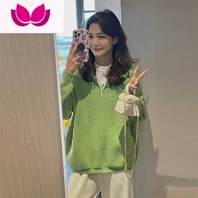 七斓春季大码女装2023年新款微胖御姐显瘦炸街高级感慵懒毛衣套装高清大图