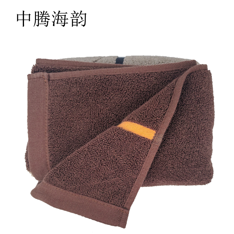 中腾海韵 枕巾 咖色 1对高清大图
