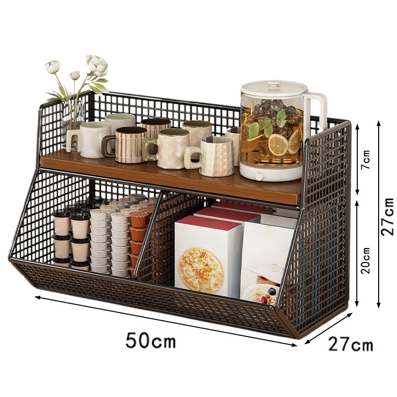 豫龙都 桌面收纳架 双格 个高清大图