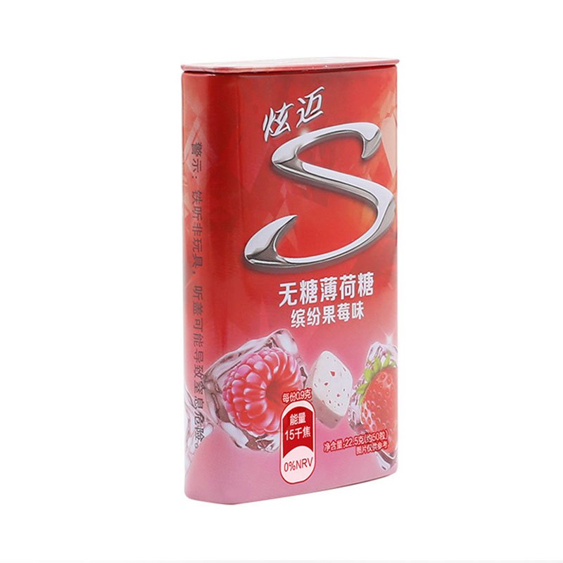 炫迈(Stride) 无糖薄荷糖22.5g(缤纷果莓味)