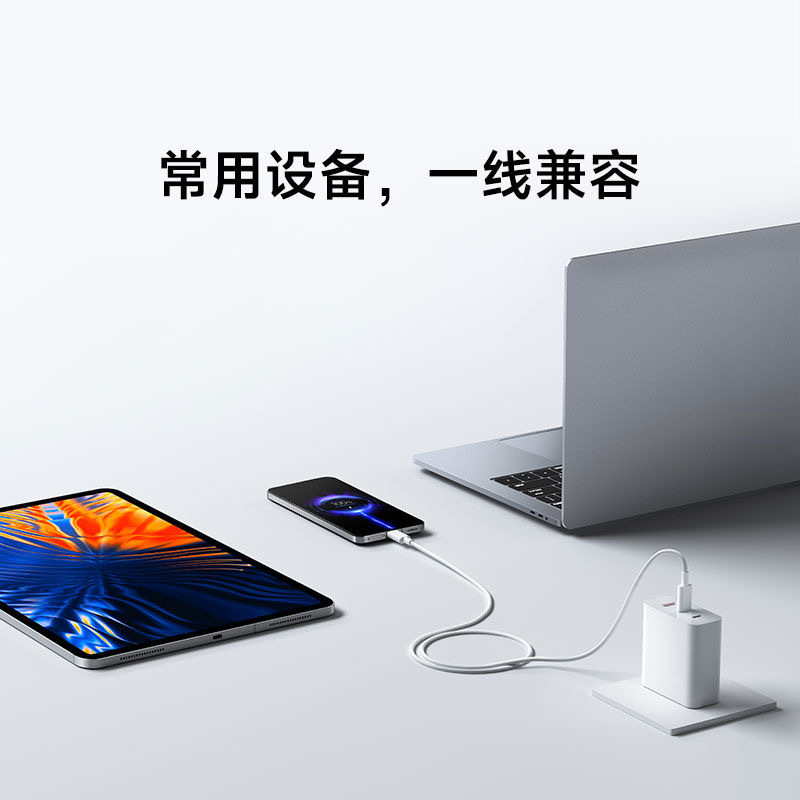 小米3A 快充数据线 1m (USB-C to USB-C)