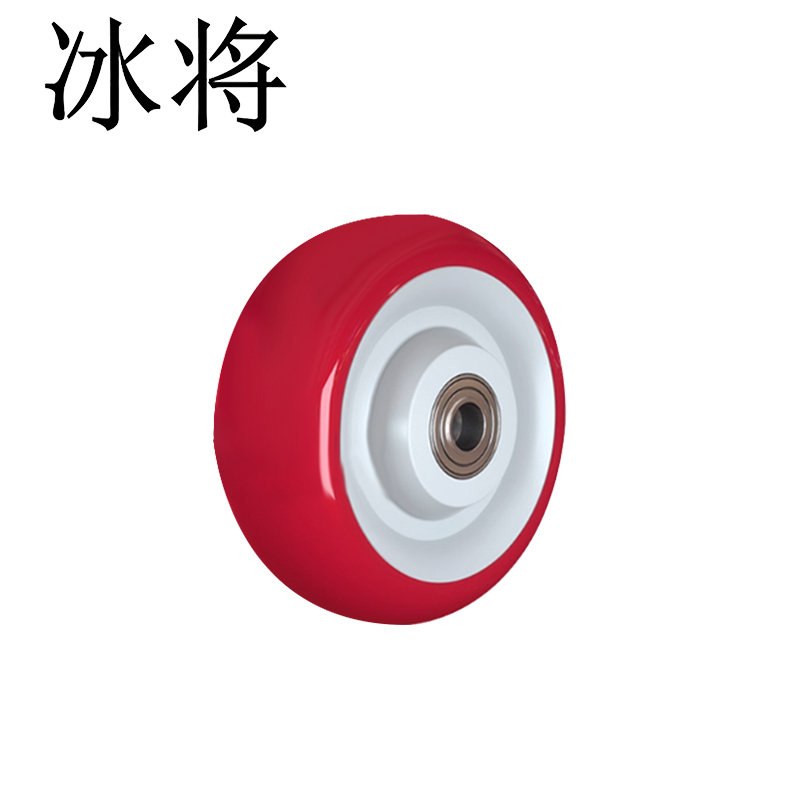 冰将 聚氨酯单轮 手推车载重万向轮 个高清大图