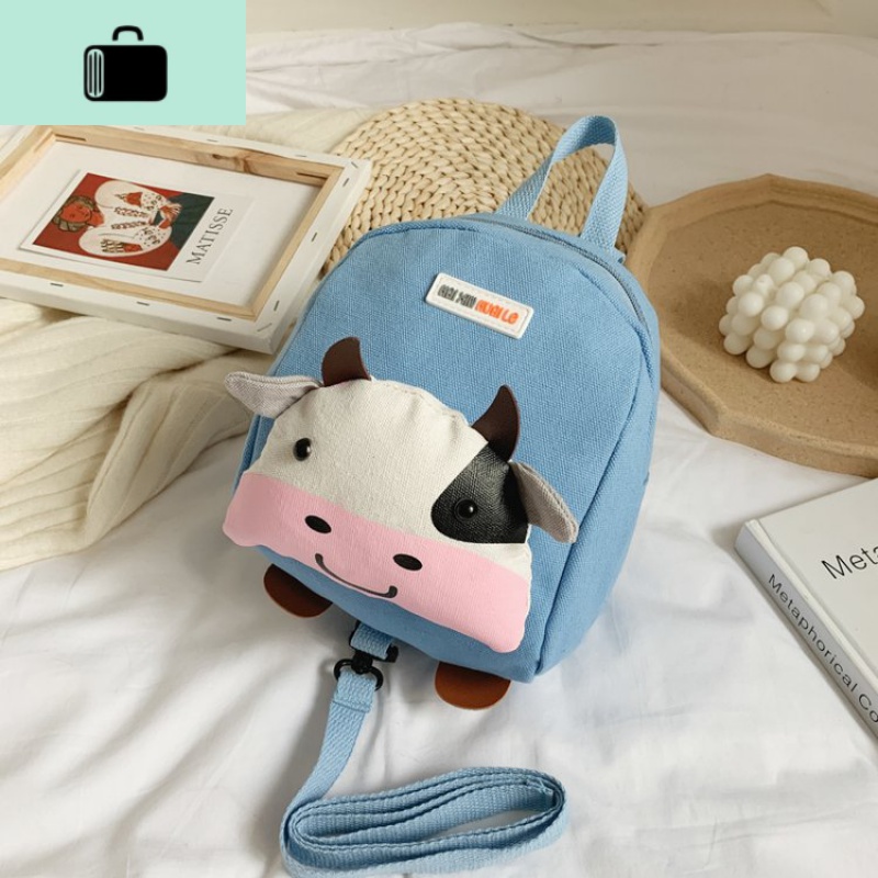 可爱卡通幼儿园书包儿童防走失小背包男女宝宝1-3-6岁可爱双肩包NEW LAKE 蓝色