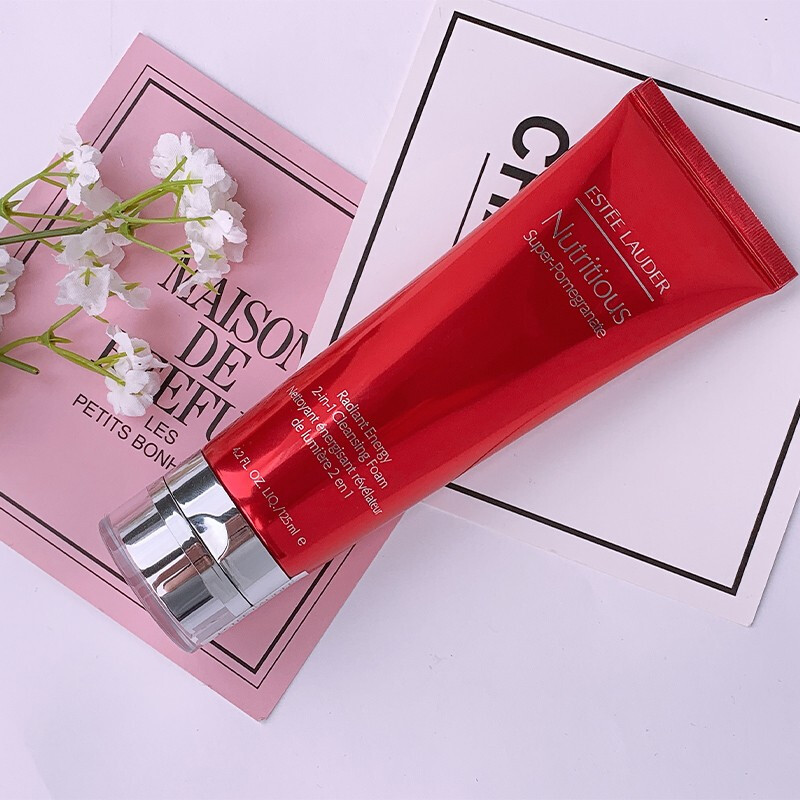 雅诗兰黛(Estee Lauder) 鲜活亮采红石榴二合一洗面奶 泡沫洁面乳125ml深层清洁控油清爽保湿补水高清大图
