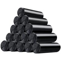 利临 抽绳垃圾袋5卷装100只 加厚型可分类干湿两用家用一次性批发中大号垃圾分类袋 45*50CM