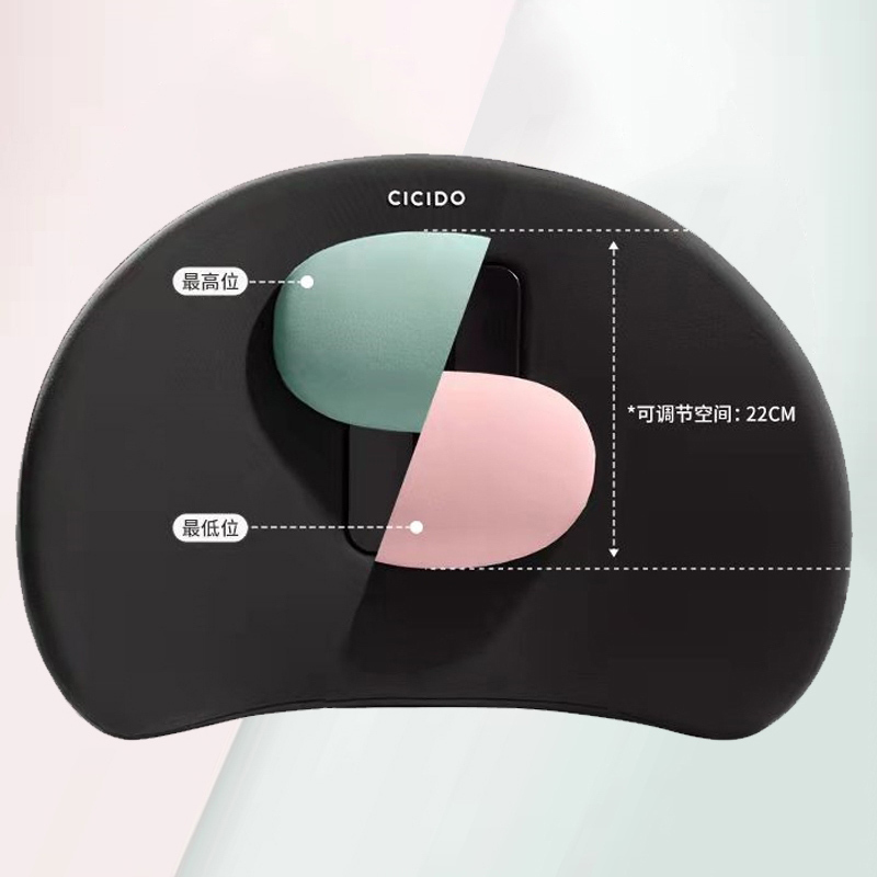 CJ0204-腰靠-灰色升级款[可调节式-头枕腰靠套装]护腰护颈