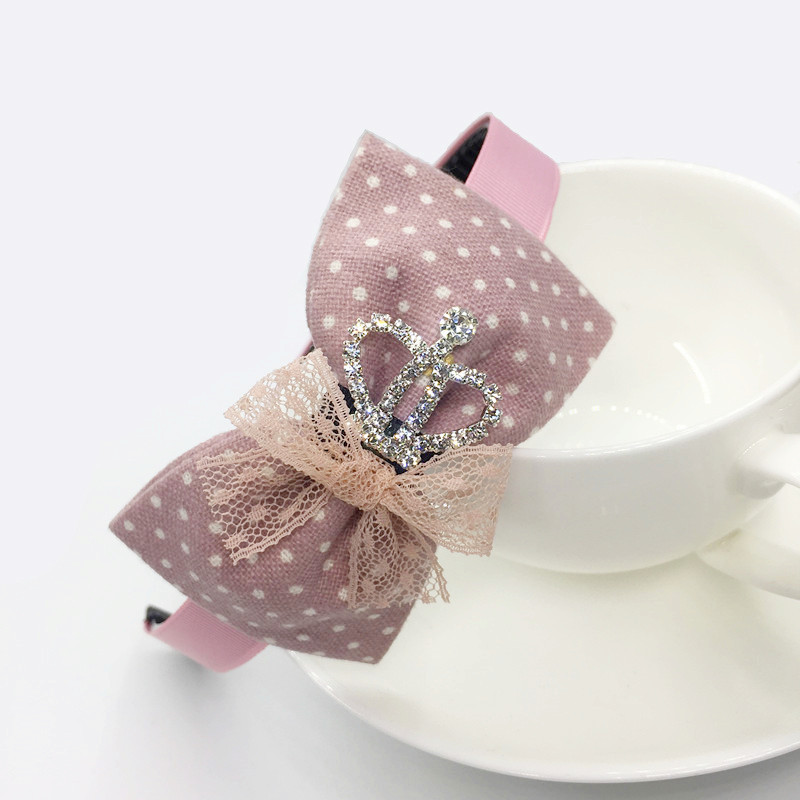 儿童蝴蝶结箍韩国小孩子带齿防滑头箍公主女童中大童卡女饰