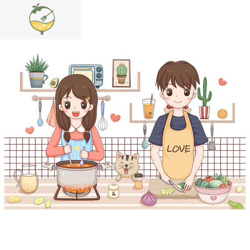 yicheng厨房防油贴纸柜灶台用油烟机瓷砖墙贴防水防火静电自粘墙纸