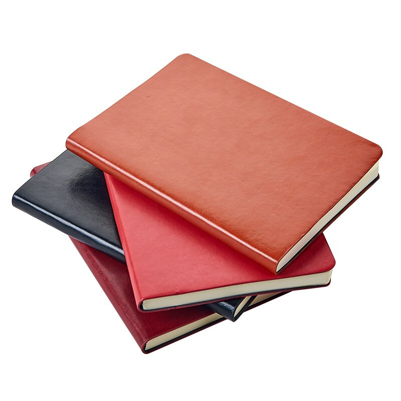 博文 ds18-2 pu笔记本b5软皮面记事本 96张 单本装 颜色随机