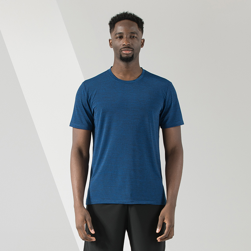 伊夫狼爪短袖t恤夏季男士吸湿排汗冰丝速干透气跑步健身t恤衫潮流