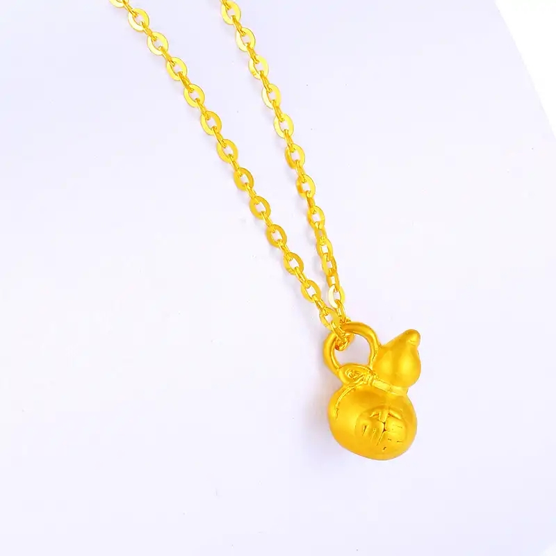 中国黄金葫芦足金吊坠