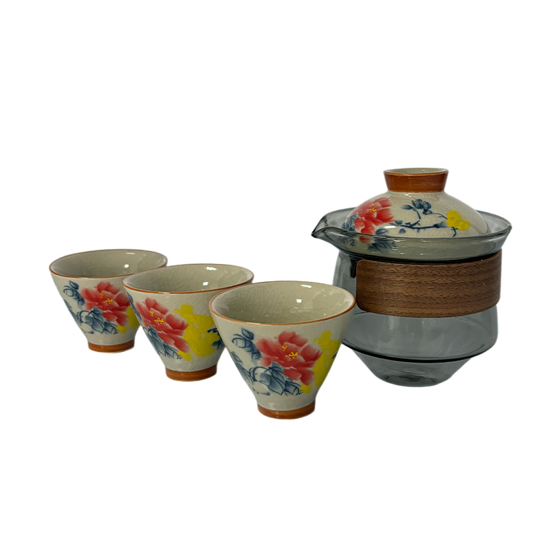卫未来 旅行茶具套装 一壶三杯 套高清大图