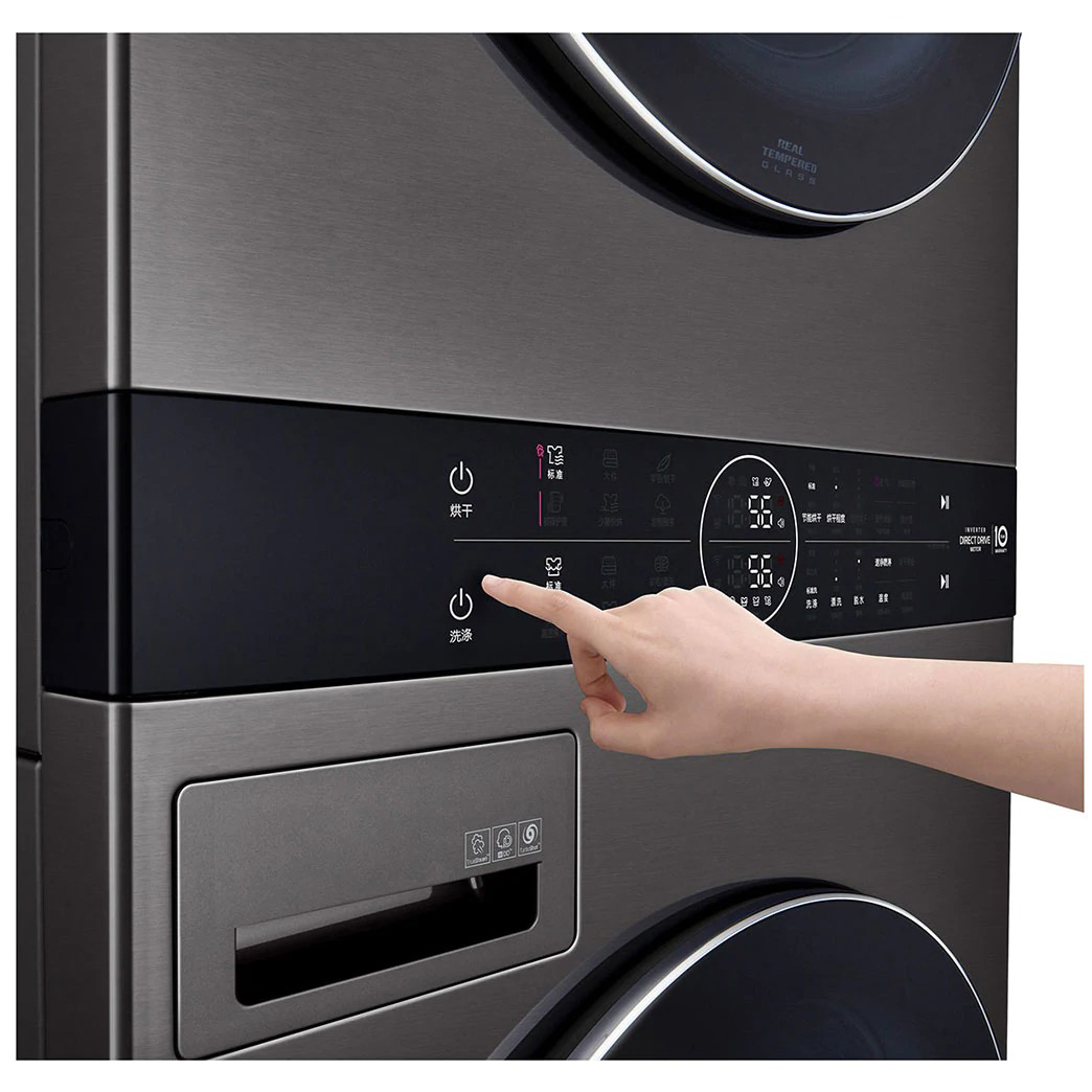 LG FN35BQH19公斤洗衣机+16公斤烘干机 羊毛羽绒服 单烘干 热泵烘干 蒸汽除菌 原装进口洗烘干一体机高清大图