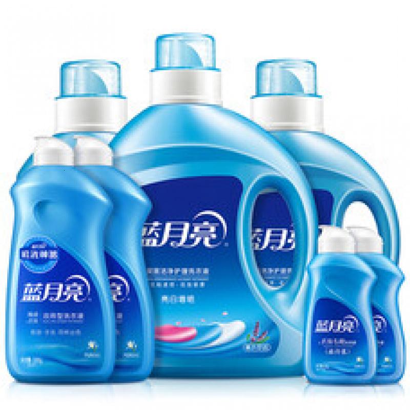 蓝月亮洗衣液10斤套装 机洗2kg*1+1kg*2+500g*2+80g*2 洗衣液套装