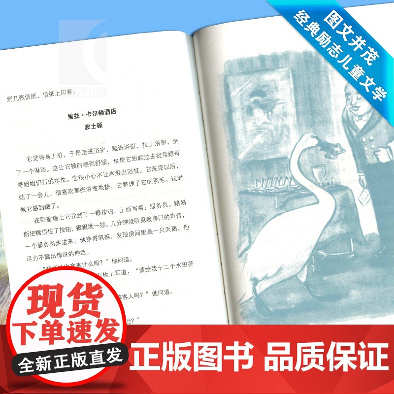 吹小号的天鹅/夏洛书屋 [美]E.B.怀特 纽约客文风 精灵鼠小弟/夏洛的网 怀特三部经典童话 儿童小学生成长故事 上高清大图