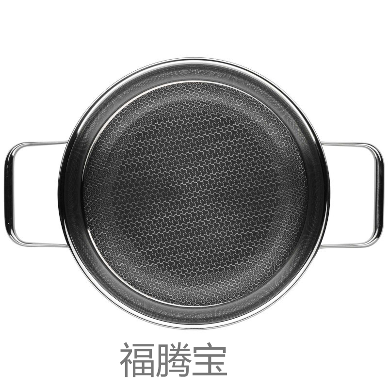 [美国易购] WMF 德国福腾宝不锈钢蜂窝不粘锅涂层防刮煎炒锅 24CM