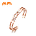 FOLLI FOLLIE 轻奢时尚潮流璀璨F椭圆手环（3B20T010RC）
