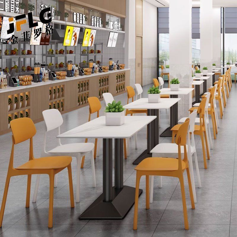 苏宁 金菲罗格 办公家具 食堂员工餐桌椅组合颜色备注 600*600*750餐桌+二椅高清大图