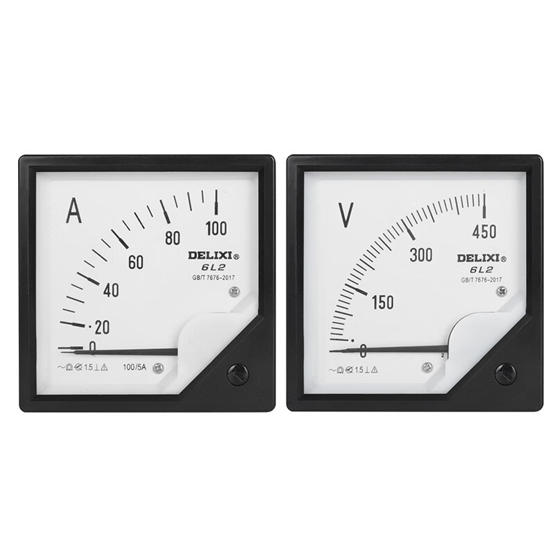 DELIXI/德力西 6L2系列安装式指针仪表 6L2 电压表 60V 1个