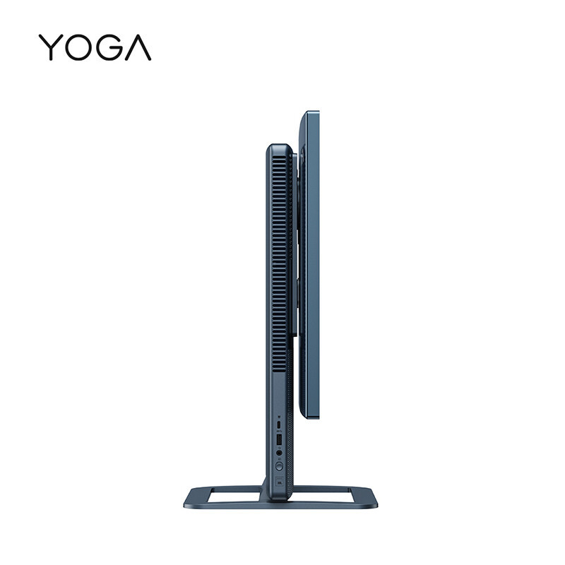 联想(Lenovo)YOGA 27 2022款 全新锐龙R7-6800H/16G/1T/集显/无线键鼠/Win11/青山绿 4K屏幕 致美一体机台式电脑台式机
