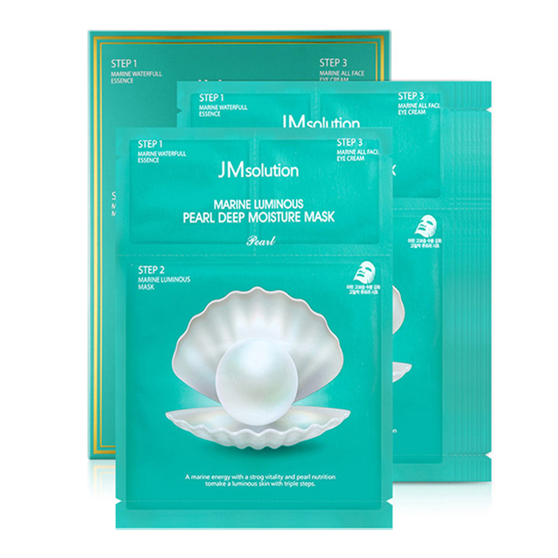 肌司研 JMsolution海洋珍珠保湿面膜三部曲30g*10片 三盒特惠装(韩国进口 JM 珍珠面膜 深层补水润肤)