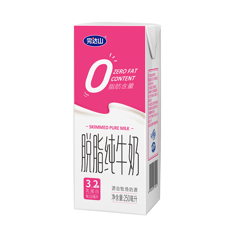 完达山 脱脂纯牛奶