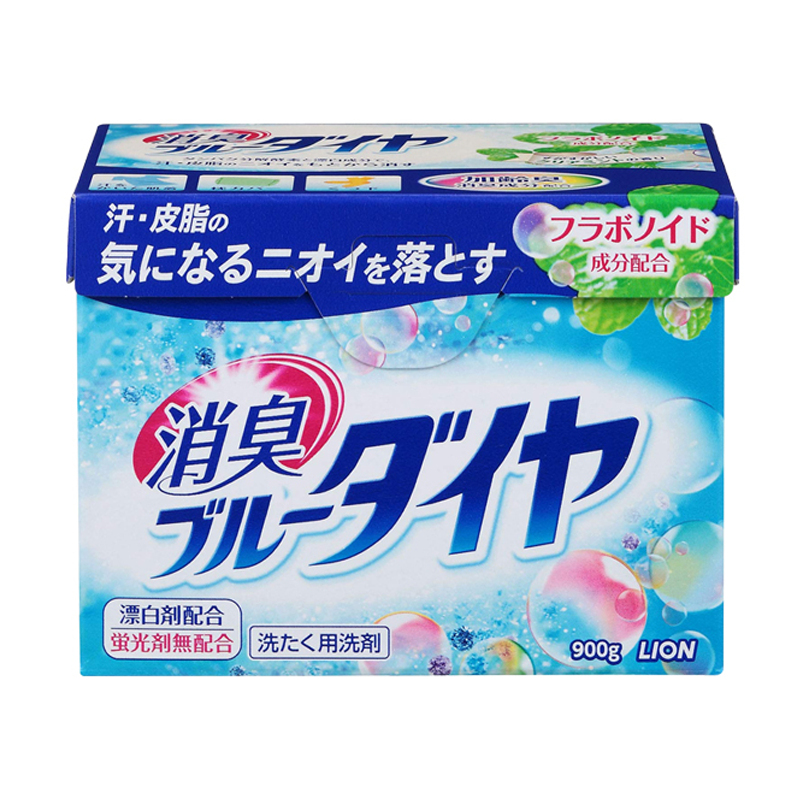 狮王(LION) 蓝钻消臭漂白酵素洗衣粉 900g