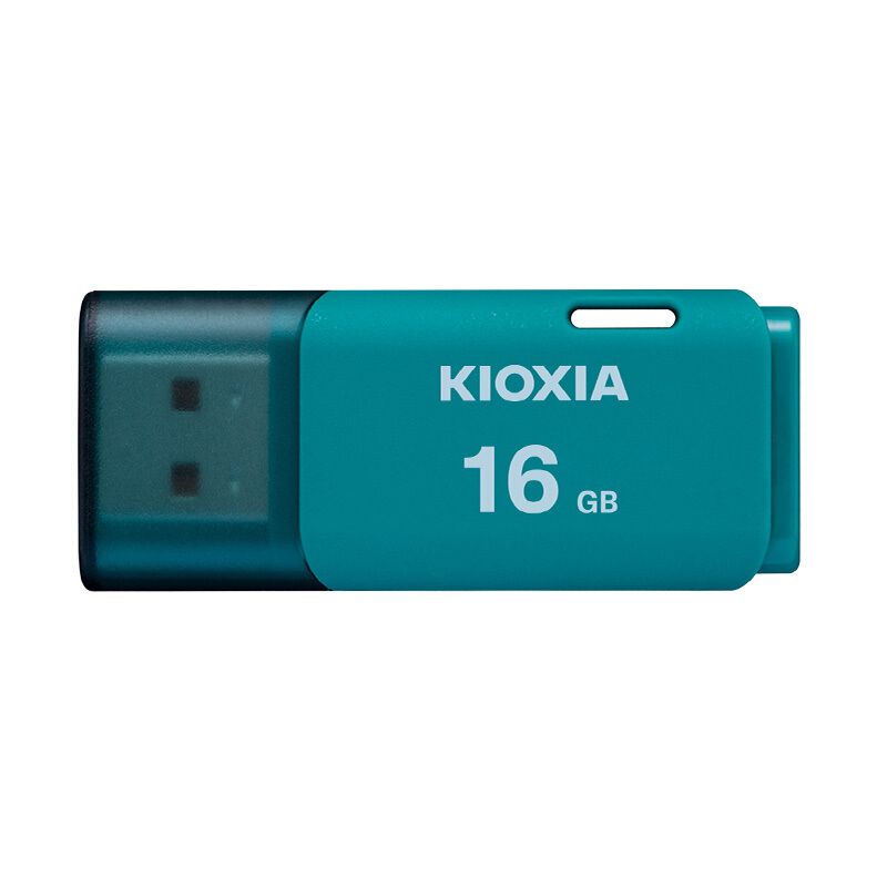 铠侠(Kioxia)16GB U盘 U202 隼闪系列(原东芝优盘) 蓝色 防尘拔盖设计 高速商务学生汽车载电脑两用优盘