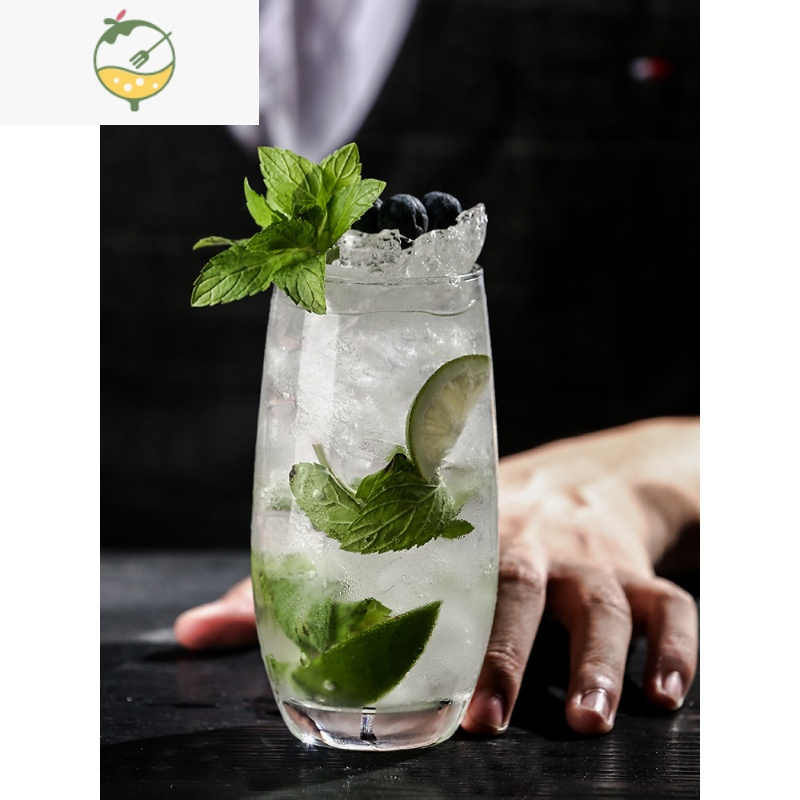 酒杯酒吧长饮杯柯林杯果汁杯酒杯杯子mojito莫吉托杯水晶材质510ml