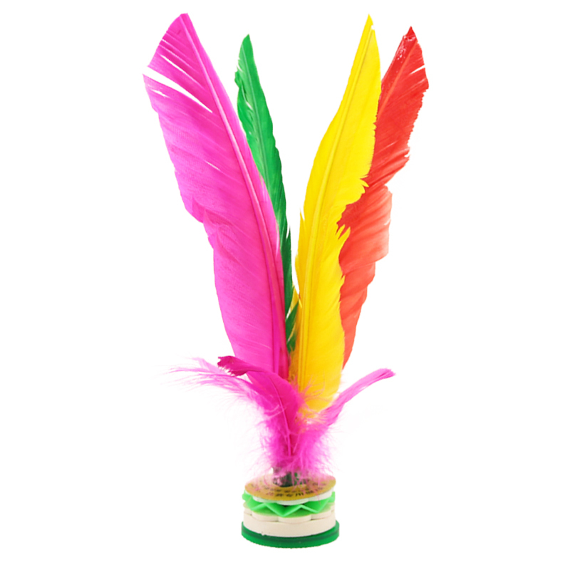 毽子比赛专用健身花毽成人运动耐踢毽球幼儿园儿童小学生鸡鹅毛毽