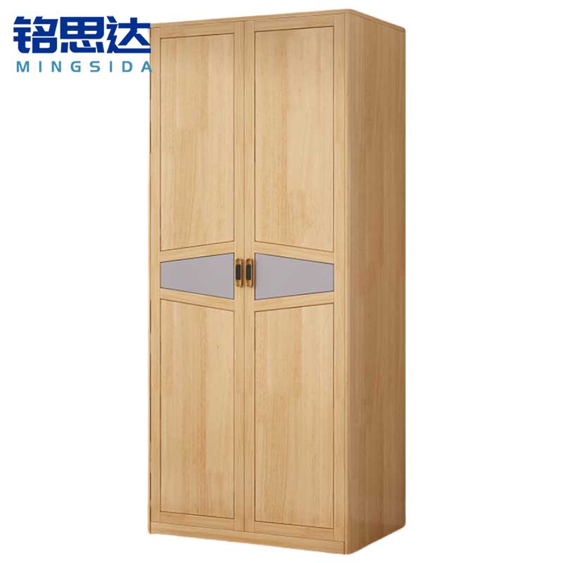 铭思达实木衣柜两门个高清大图