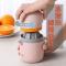 北欧粉 送(剥橙器+百洁布) 工具手动榨汁机挤压器手动橙子分离杯手动迷你水果杯锤实用