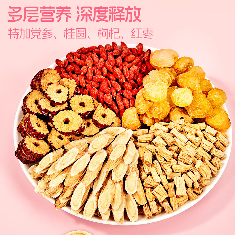 忆江南养生茶150g黄芪党参元气五宝茶组合花茶盒装黄芪党参红枣茶高清大图