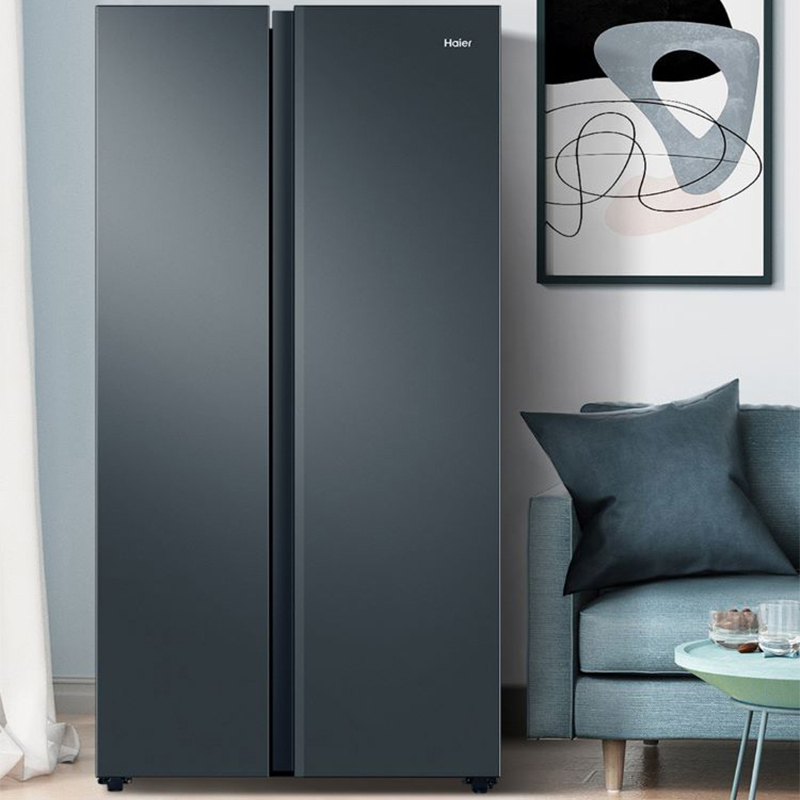 海尔(Haier)616升大对开门冰箱 一级变频 风冷无霜 黑金净化杀菌大容量冰箱BCD-616WGHSSEDC9高清大图