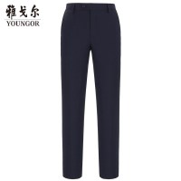 Youngor/雅戈尔春季商务男士上班职业爸爸正款直筒TR男士西裤AA46