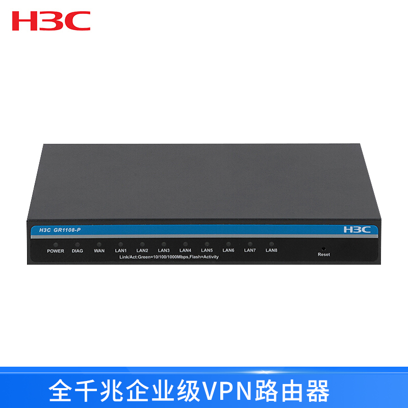 华三(H3C)GR1108-P 全千兆POE供电企业级路由器 内置AC防火墙 带机量50-80高清大图