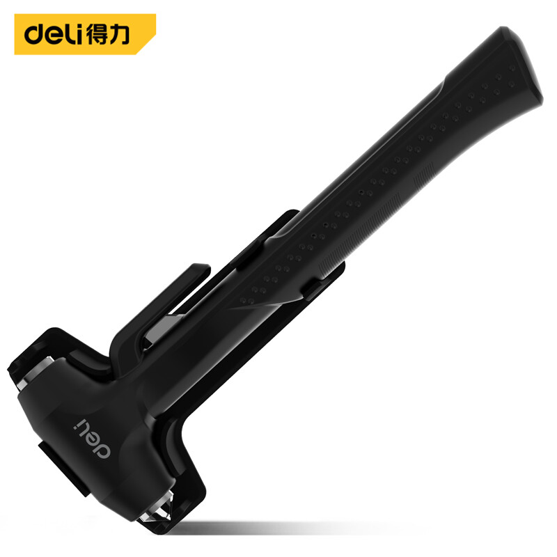 得力(deli)汽车安全锤破窗器逃生锤内置安全带切割刀 车用消防应急救生锤 DL871001