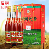 苏州特产黄酒 沙洲优黄普优六年陈酿 沙优6年 整箱六瓶 670ml*6瓶